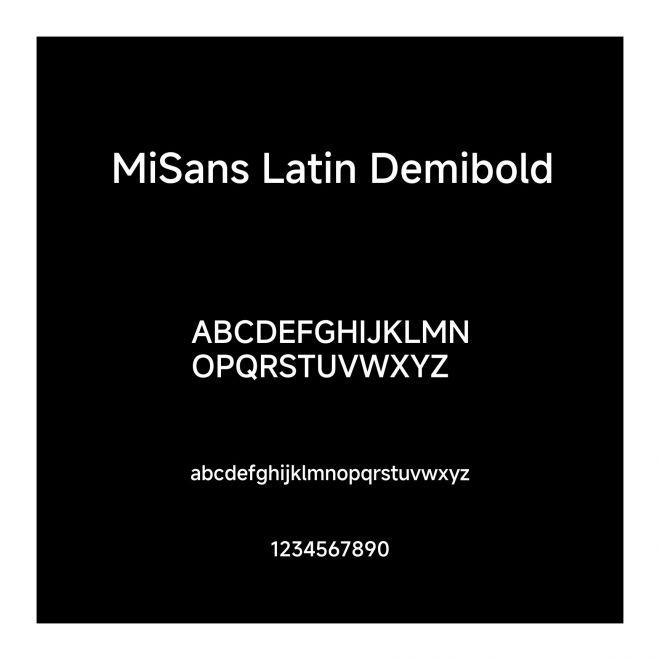 MiSans Latin Demibold