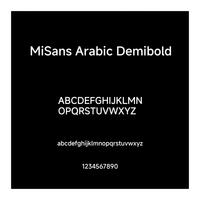 MiSans Arabic Demibold