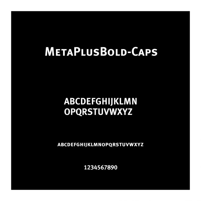 MetaPlusBold-Caps