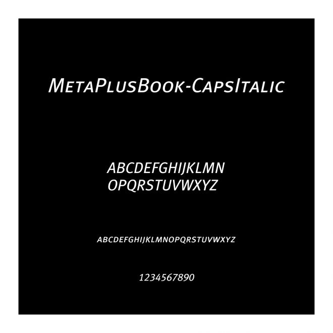 MetaPlusBook-CapsItalic