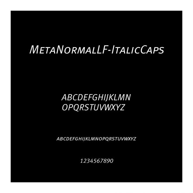 MetaNormalLF-ItalicCaps