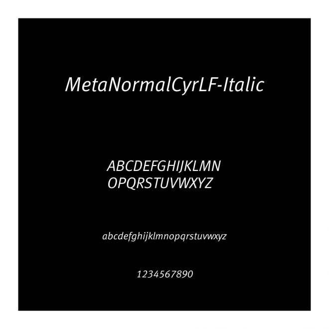 MetaNormalCyrLF-Italic