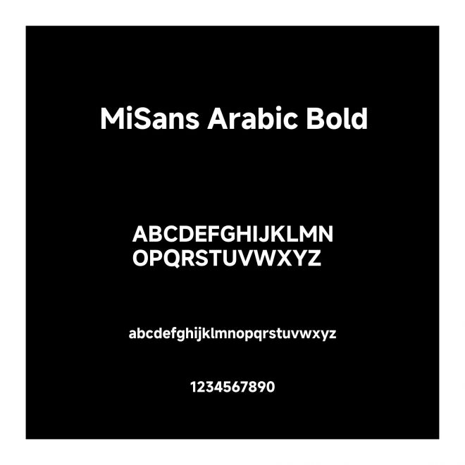 MiSans Arabic Bold