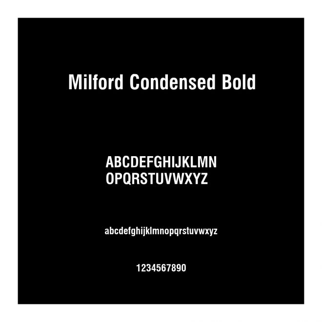 Milford Condensed Bold