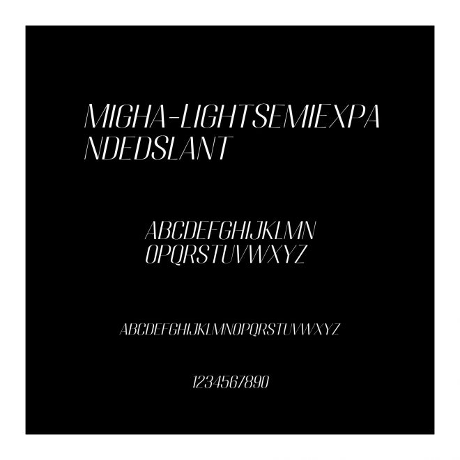 Migha-LightSemiExpandedSlant