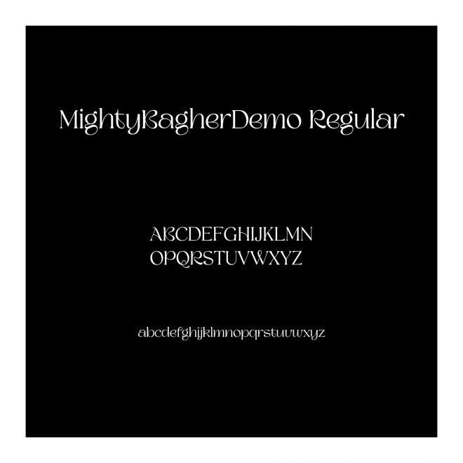 MightyBagherDemo-Regular