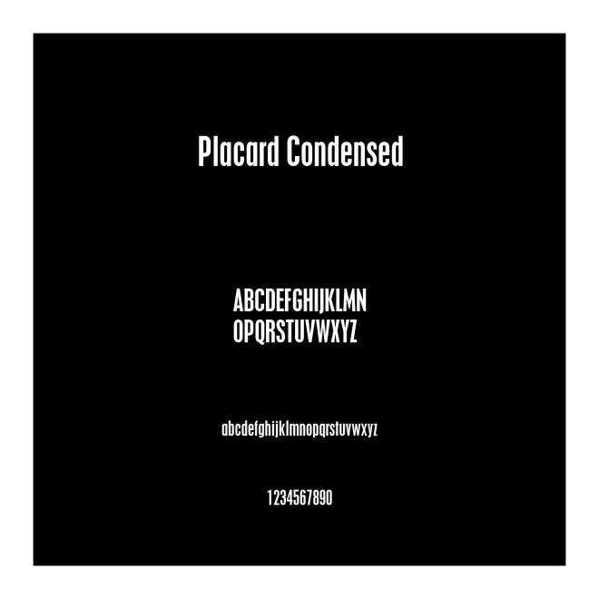 Placard Condensed