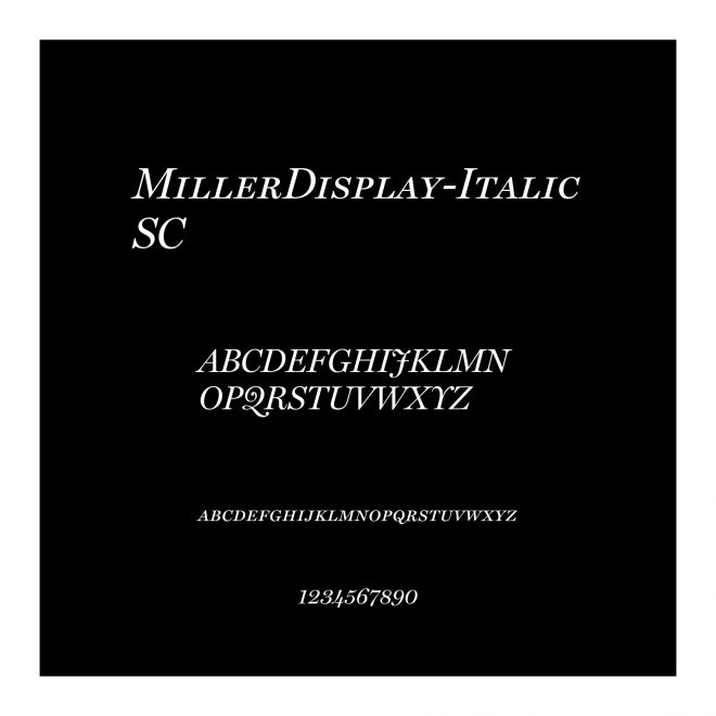 MillerDisplay-ItalicSC