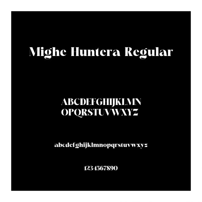 Mighe Huntera Regular
