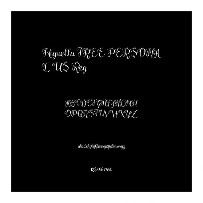 Miguella FREE PERSONAL US Reg