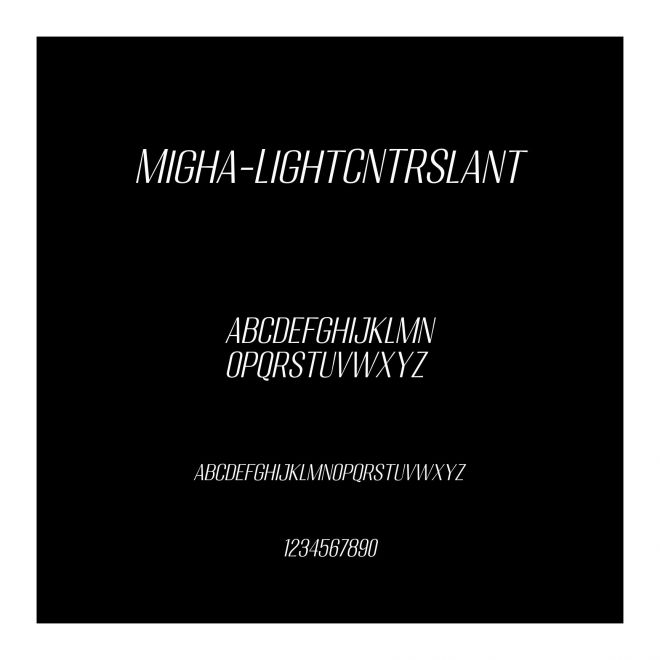 Migha-LightCNTRSlant
