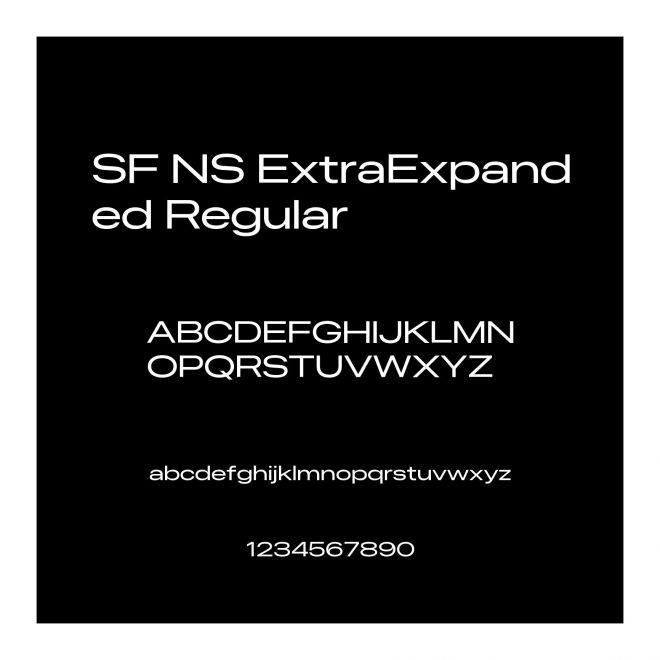 SF NS ExtraExpanded Regular