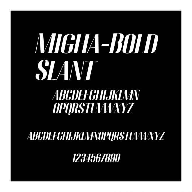Migha-BoldSlant