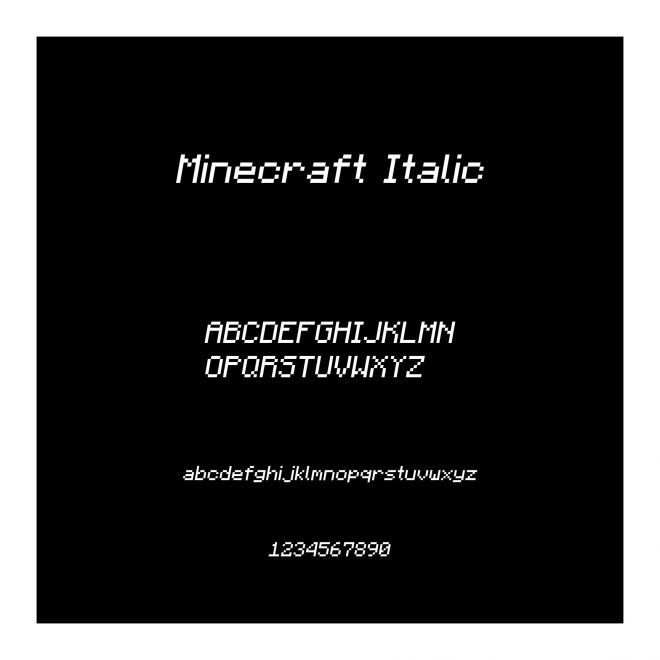 Minecraft Italic