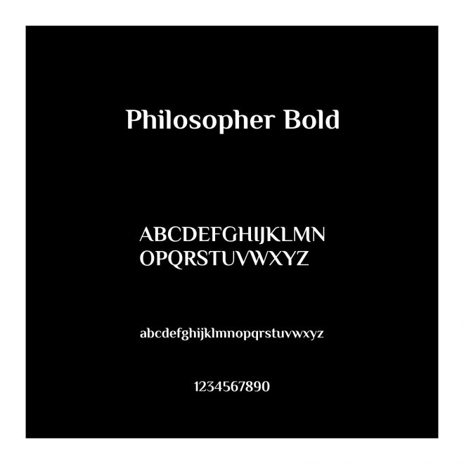 Philosopher Bold