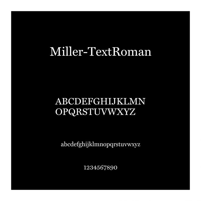 Miller-TextRoman