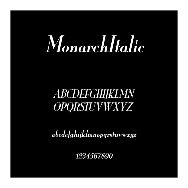 Monarch Italic