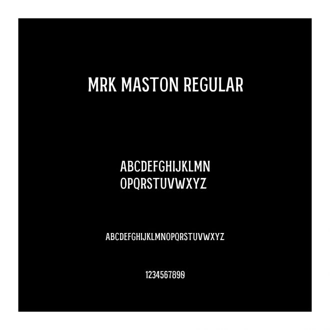 MRK Maston Regular