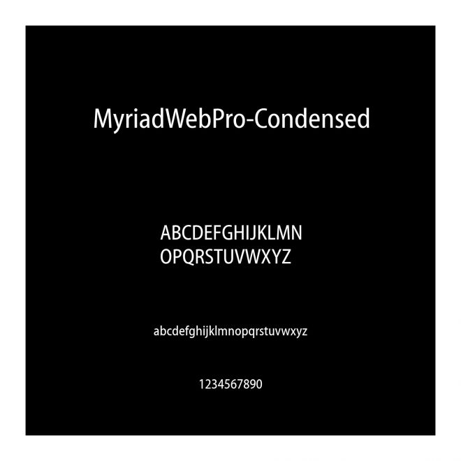 MyriadWebPro-Condensed