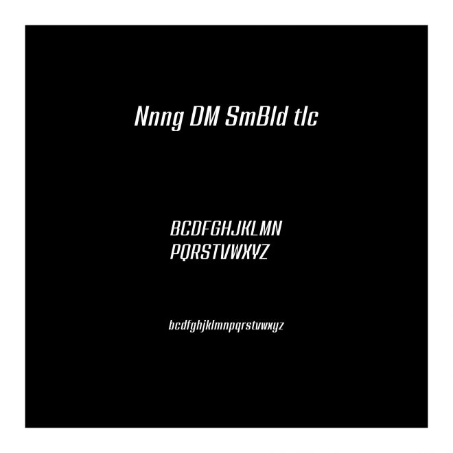 Nanueng DEMO SemiBold Italic