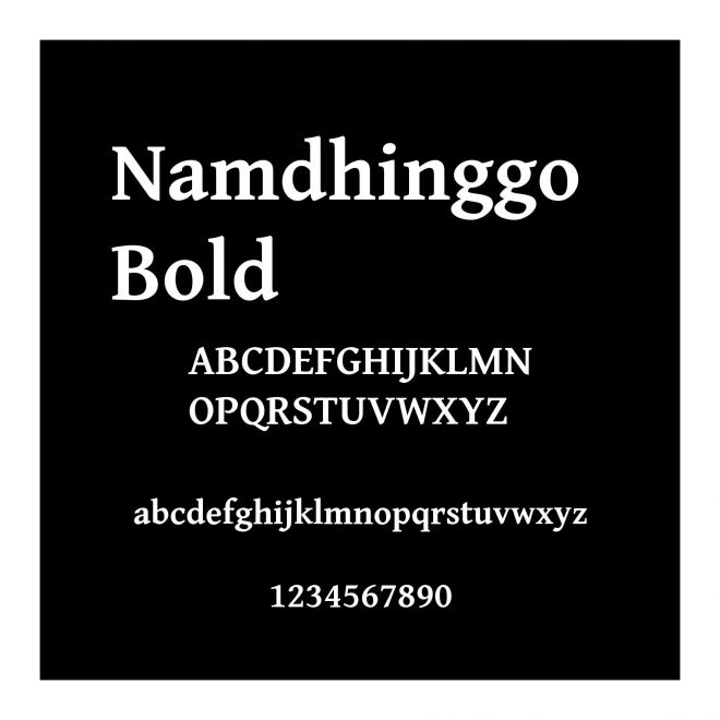 Namdhinggo Bold