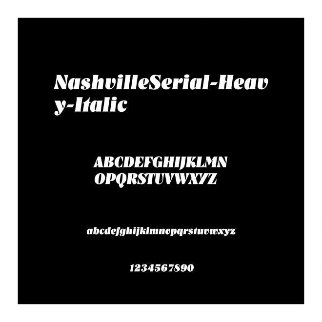 NashvilleSerial-Heavy-Italic