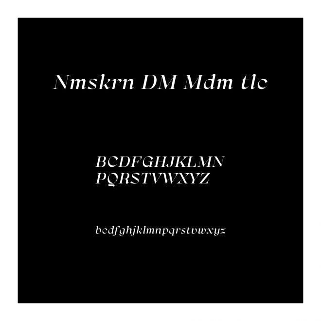 Namaskarn DEMO Medium Italic