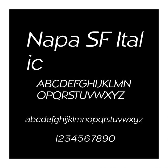 Napa SF Italic