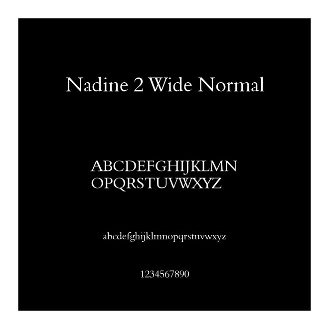Nadine 2 Wide Normal