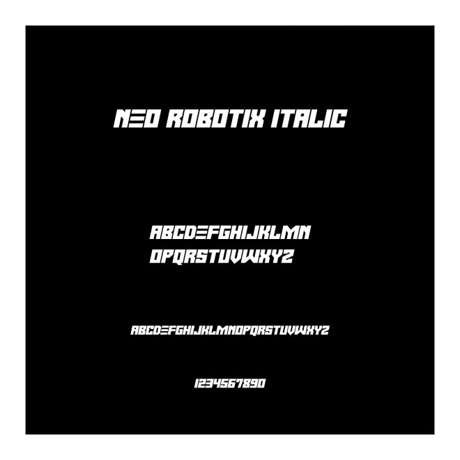 Neo Robotix Italic