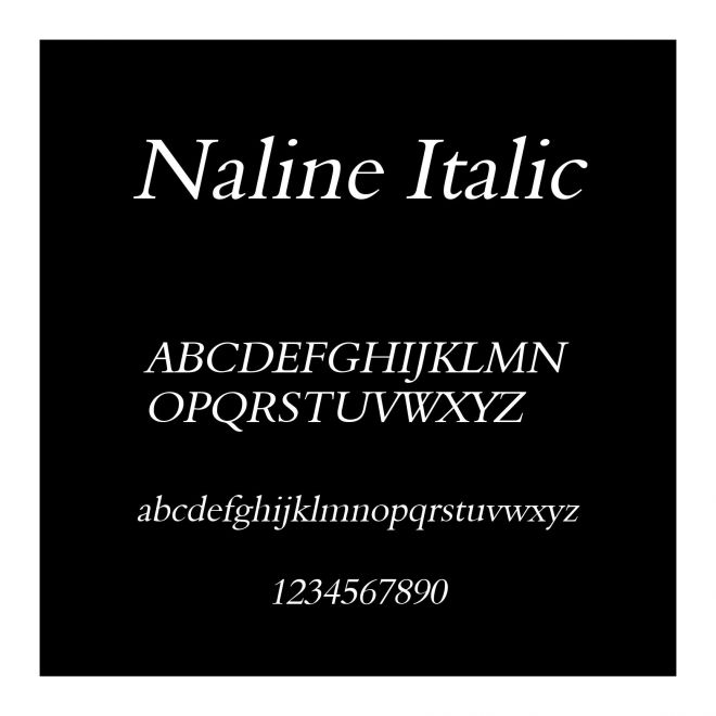 Naline Italic