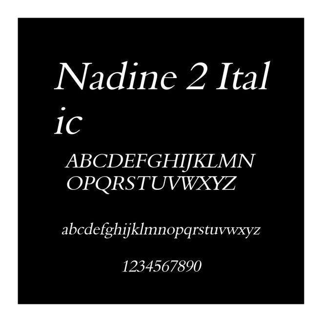 Nadine 2 Italic