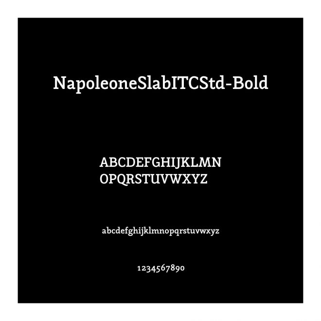 NapoleoneSlabITCStd-Bold