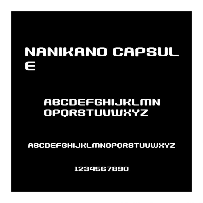 Nanikano Capsule