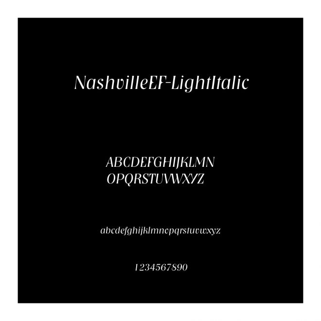 NashvilleEF-LightItalic