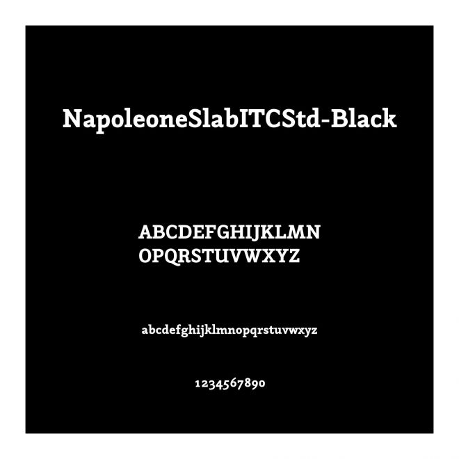 NapoleoneSlabITCStd-Black