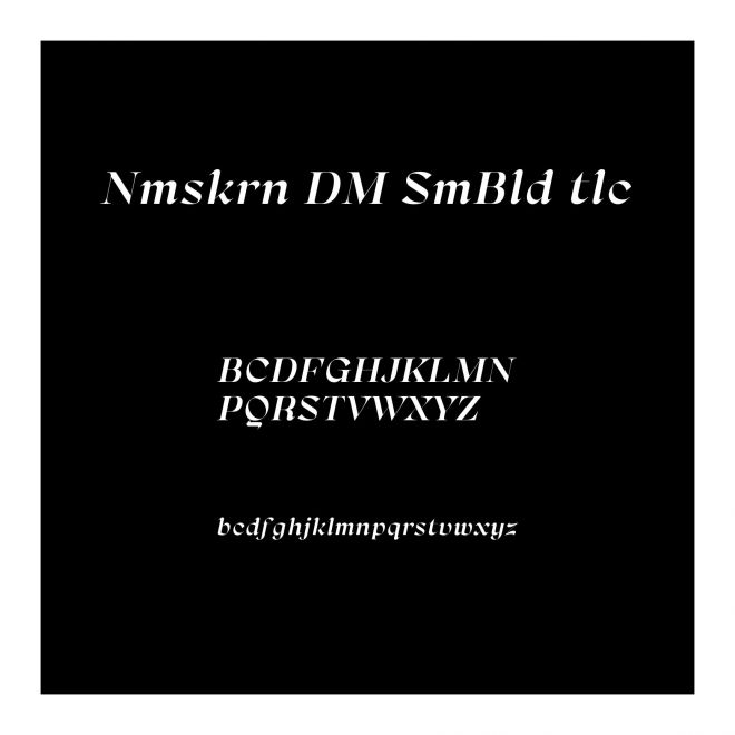 Namaskarn DEMO SemiBold Italic