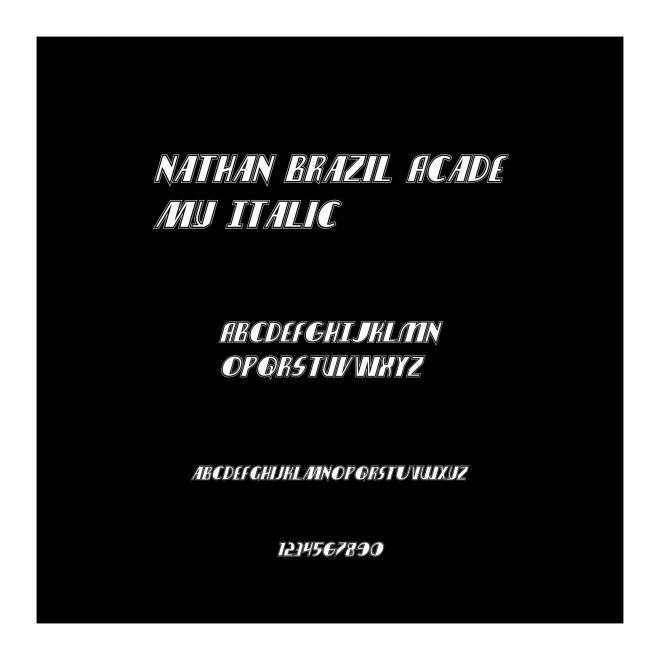 Nathan Brazil Academy Italic