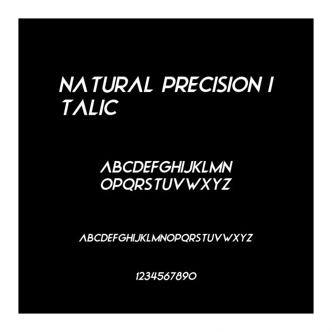 Natural Precision Italic
