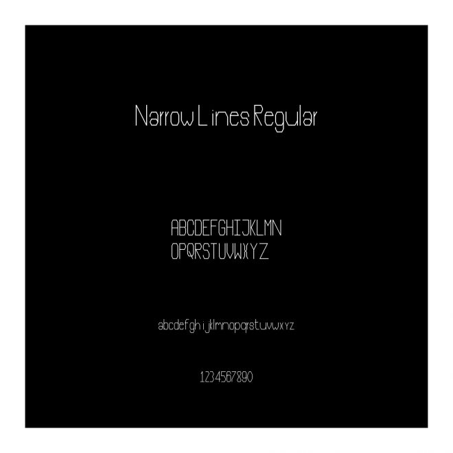 Narrow Lines Regular