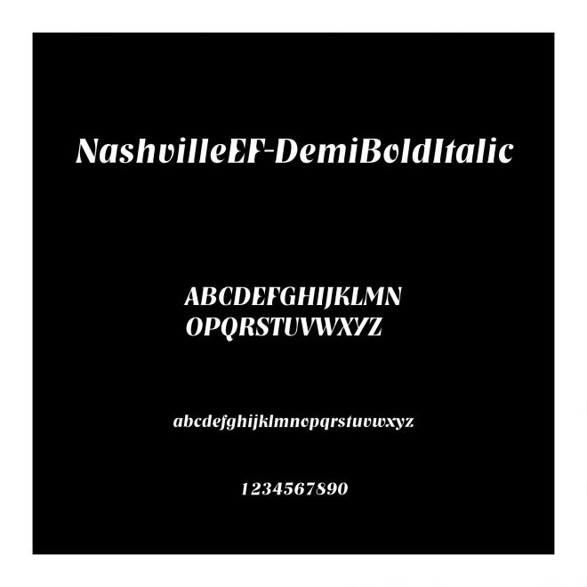 NashvilleEF-DemiBoldItalic