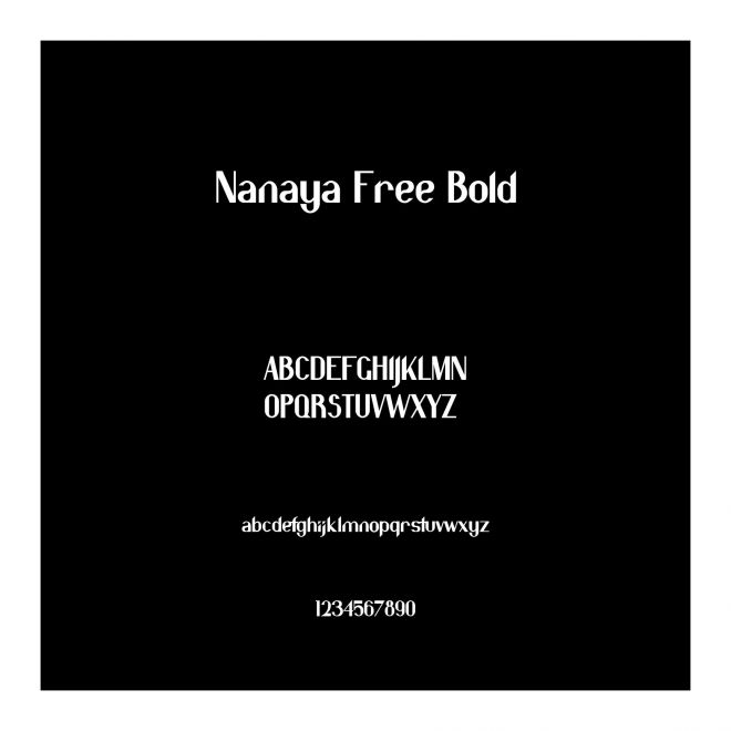Nanaya Free Bold