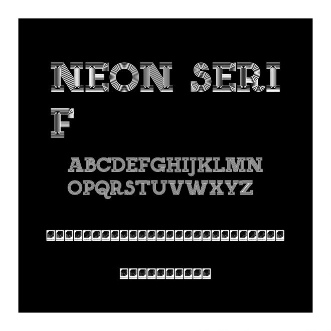 NEON SERIF