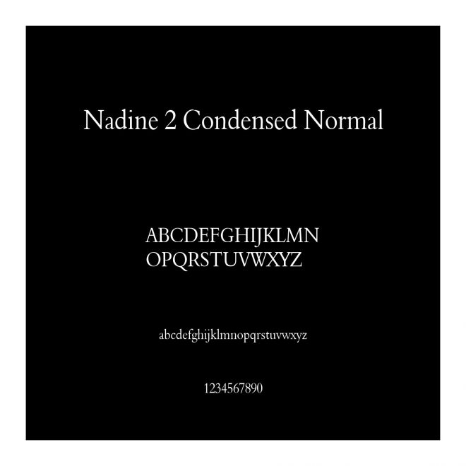Nadine 2 Condensed Normal