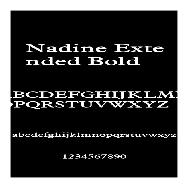 Nadine Extended Bold