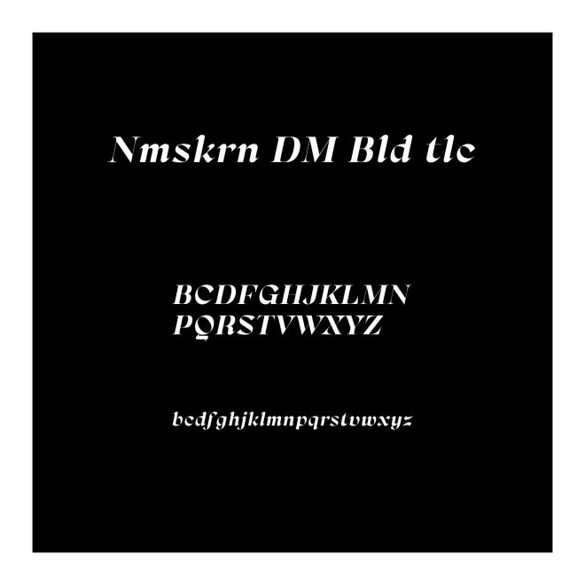 Namaskarn DEMO Bold Italic