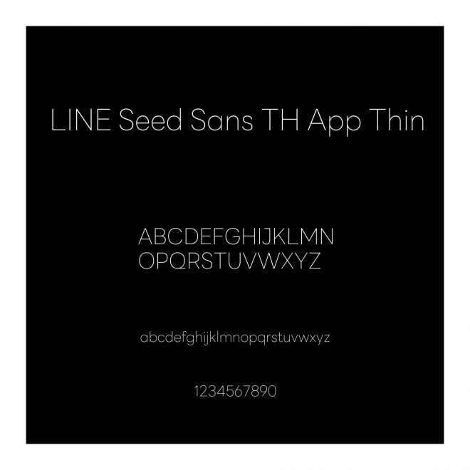 LINE Seed Sans TH App Thin