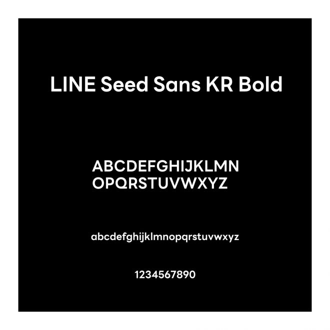 LINE Seed Sans KR Bold