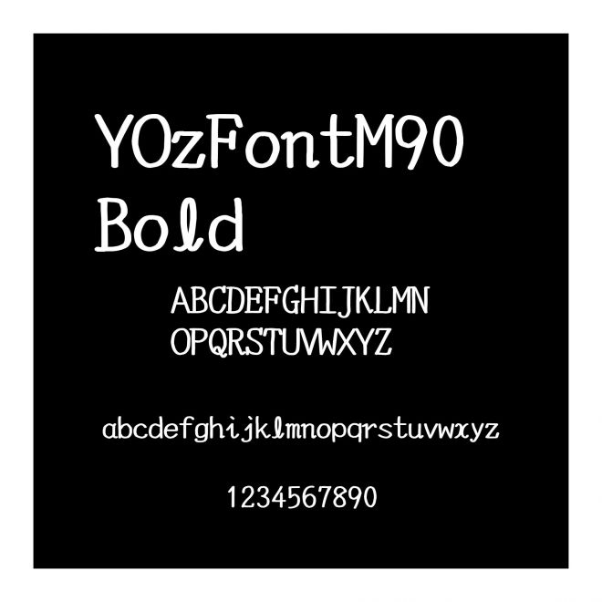 YOzFontM90 Bold