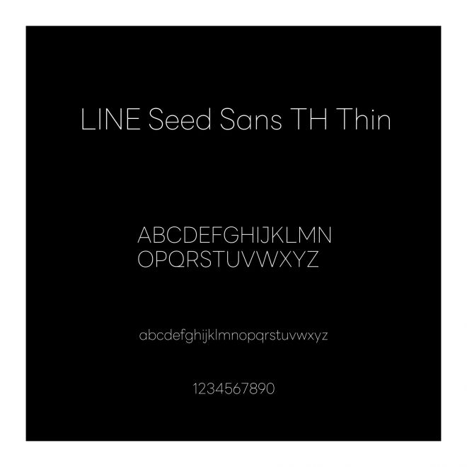 LINE Seed Sans TH Thin